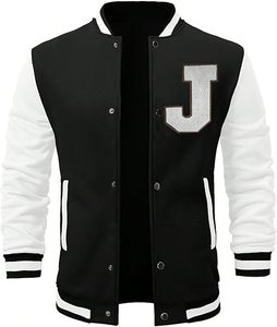 Vintage Inspired Letterman Jacket for Men – Stylish Varsity Bomber with Warm Inner Lining, Comfortable Fit, Embroidered Details - Product Image 1