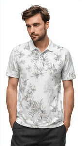 Sublimated Men's Polo Shirts High Quality Short Sleeve Sublimation Polo Shirt Men Summer Lightweight Polo Shirt Button Down - Product Image 5