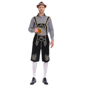 Ensemble de Lederhosen bavarois haut de gamme pour hommes avec bretelles – Costume traditionnel allemand de haute qualité avec logo personnalisé OEM - Product Image 1