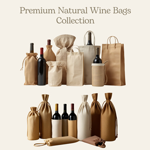 Bolsa de Regalo para Vino de Yute con Ventana Transparente, Bolsa Reutilizable para Botellas, Porta Vino Ecológico con Logotipo Personalizado - Product Image 6