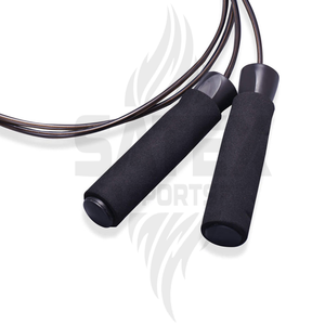 Corde à sauter en acier et caoutchouc avec roulements pour adultes/étudiants, améliorant la condition physique, entraînement aux examens grâce à une rotation fluide, longueur réglable - Product Image 5