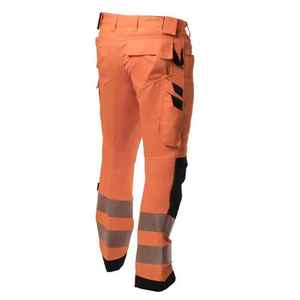 Wholesale Custom Made Latest Men High Visibility Reflective Safety orange <b>Work</b> Trousers <b>Cargo</b> <b>Pants</b> with Custom logo - Product Image 2