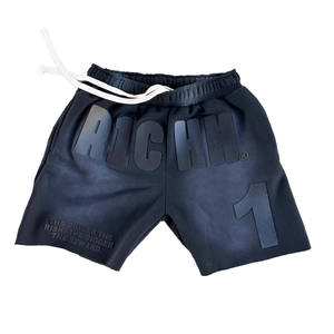 Shorts en molleton épais de qualité supérieure pour hommes, impression graphique personnalisée, style streetwear oversize, couleurs personnalisées - Product Image 5