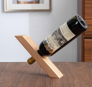 Wood Wine Bottle Holding Rack Wooden Wine <b>Storage</b> Display Organizer Modern Wooden Wine Rack Tabletop Bottle Holder - Product Image 6
