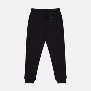 Pantalones Deportivos para Hombre, Negros, de Poliéster Ligero, Antipilling, de Color Sólido, con Cintura Elástica, Cordón Ajustable y Bolsillos Laterales, para Otoño - Product Image 3