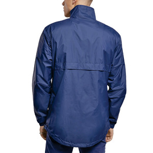 2026 Newly <b>Men's</b> Lightweight Quarter Zip Navy Blue Windbreaker <b>jacket</b> for <b>men</b> Custom Nylon Pullover Outdoor <b>Running</b> Outerwear - Product Image 2
