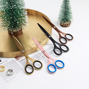 Ciseaux d'artisanat Accessoires de bureau multicolores Ciseaux en acier inoxydable multi-usages pour la maison, le bureau et l'école - Product Image 5