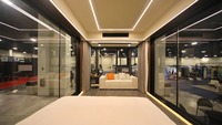 USA |   Maison miniature de luxe, maison intelligente en forme de pod |   Studio préfabriqué de haute technologie