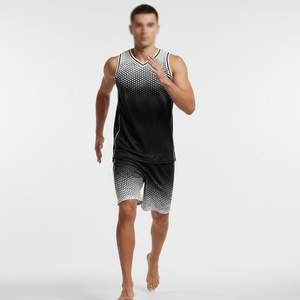 ชุดบาสเก็ตบอลแบบกำหนดเองน้ำหนักเบา เสื้อบาสเก็ตบอลรุ่นล่าสุด สวมใส่สบาย พิมพ์ลายแบบซับลิเมชั่น ชุดทีมบาสเก็ตบอล - Product Image 3