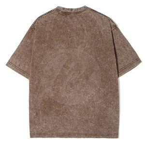 Camiseta Nueva a la Moda con Efecto Desgastado por el Sol, Material Suave, Camiseta Informal y Cómoda con Efecto Desgastado por el Sol - Product Image 5