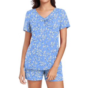 Conjunto de Dos Piezas de Ropa Deportiva y Casual para Mujer, Camiseta y Pantalones Cortos con Diseño Sublimado, Precio al por Mayor 2026 - Product Image 1