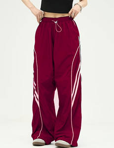 Pantalones de poliéster de corte ajustado, personalizables, estilo cargo, holgados, ligeros, con cordón, para mujer, para gimnasio, para correr - Product Image 3