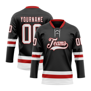 Camiseta de Hockey sobre Hielo al por Mayor, Camisetas Personalizadas para Equipos, Sublimación Completa, Camiseta de Alto Rendimiento, Directo de Fábrica OEM - Product Image 4