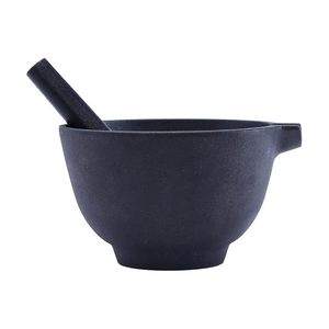 Mortero y Pilón de Hierro Fundido para Moler Especias en la Cocina - Product Image 1