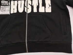 Hoodie Homme Vintage Personnalisé Streetwear 2026 – Coupe et Couture, Zippé Oversize avec Appliques et Patchwork, Effet Vieilli - Product Image 4