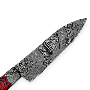 Cuchillo de Chef de Acero de Damasco Personalizable, Hecho a Mano, de Primera Calidad, con Mango de Madera y Filo Afilado - Product Image 4