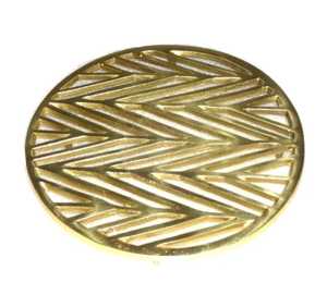 Polished Silver Metal Fish Ring <b>Trivet</b> Hollow Aluminum Hot Pot Pad Heat Resistant Sea Animal Coaster Kitchen Counter Stand - Product Image 6
