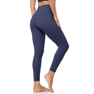 Breathable Yoga Legging For Women's Push Up Exercise With Highly Stretchable Wasitband Lightweight Cotton <b>Bamboo</b> Fiber Tights - Product Image 5