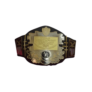 Cinturón de Campeón Mundial de Lucha Libre de Peso Pesado, Diseño de Placa Dorada, Correa Negra, Cinturones de Título Coleccionables Premium - Product Image 1