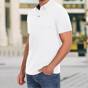 Chemises polo pour hommes en coton 100% uni, grandes tailles, pour le golf, envoyées par Dress Sports - Product Image 5
