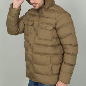 Veste matelassée classique pour homme, pour un usage quotidien, veste matelassée à col haut pour homme avec design coupe-vent - Product Image 5