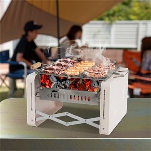 Beige Outdoor Camping BBQ Grill - Product Image 5