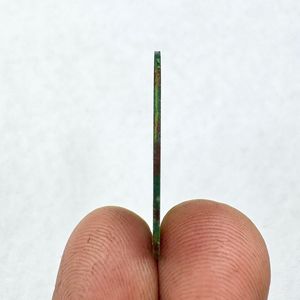 Cadran de montre rond en malachite de haute qualité A K Gems, 29,00 mm x 0,70 mm, cadran de montre en pierres précieuses pour les modèles Seiko NH35 et NH36 - Cadran-1827 - Product Image 3