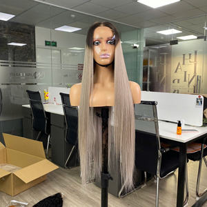 Cabello Virgen Vietnamita Liso Gris Ombre, Cabello Humano de Lujo, Super Double Draw, Envío Rápido desde Fábrica, Super Draw - Product Image 4