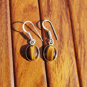 Pendientes de Estilo Vintage con Piedras Preciosas Naturales en Latón, Joyería Elegante para Oficina, Fiestas Nocturnas y Regalos, Precio de Exportación - Product Image 5