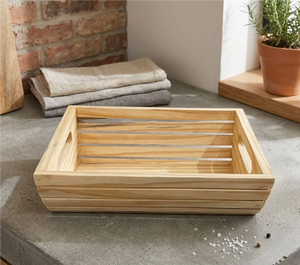 Élégant support de rangement multifonctionnel en bois rustique rectangulaire, fait main, durable, non pliable, à un seul niveau, type plateau sur pied - Product Image 2