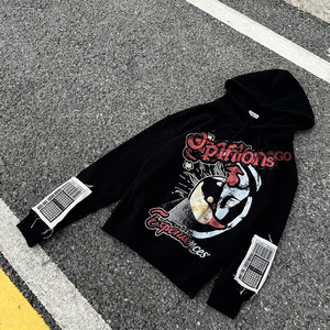 Sweat à capuche unisexe de luxe personnalisé Nesta Sports, 400 GSM, épais, délavé à l'acide, effet vieilli, 100 % coton, sans cordon, poche graphique - Product Image 6