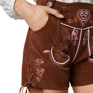 Ensemble de Lederhosen traditionnels bavarois pour femmes, broderie de logo personnalisée, costume d'Oktoberfest écologique uni pour événements - Product Image 5