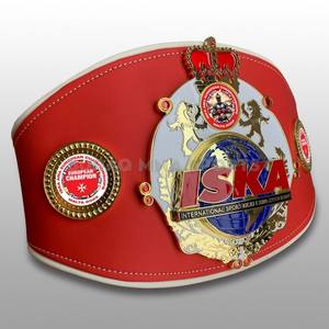 Ceinture de championnat avec logo personnalisé, plaques en laiton alliage 3 mm, ceinture de titre pour la lutte et la boxe - Product Image 3