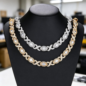 Chaîne cubaine Miami unisexe de luxe en argent 925 plaqué or avec diamants Moissanite, 6MM 8MM 10MM, pour la fête, vente en gros - Product Image 4