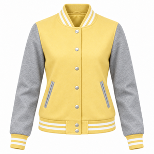 Chaquetas Varsity para Mujer con Logotipo 2026, Chaqueta Varsity de Algodón Grueso para Invierno, Cálida, con Colores Personalizados - Product Image 6