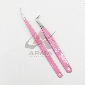 แหนบต่อขนตาขายดี แหนบงอน 90 องศา แหนบแยกขนตา 45 องศา สำหรับต่อขนตา พร้อมโลโก้สั่งทำ - Product Image 4