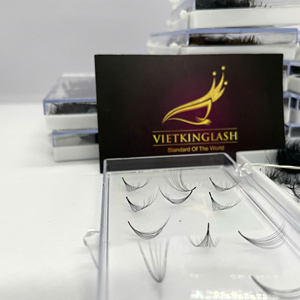 Handmade 0.07 10D 15mm C Curl Long Stem Loose for <b>Premade</b> Volume <b>Lashes</b> Fans Eyelash Extension Bulk High Quality - Product Image 1