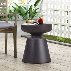 Lightweight <b>Outdoor</b> Concrete <b>Side</b> <b>Table</b> for <b>Outdoor</b> Living - Product Image 4