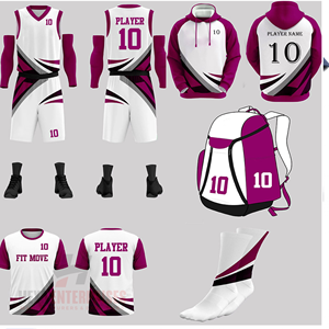 Fournisseur en gros, approvisionnement direct, étiquette privée disponible, couleur personnalisée, logo personnalisé, ensemble complet d'uniformes d'équipe de basketball, OEM - Product Image 1