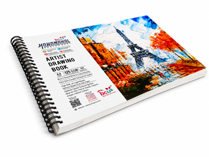 Cuaderno de Dibujo Hawamahal A4, 125 GSM, 50 Hojas, Encuadernado en Espiral, Papel Libre de Ácido para Dibujo con Lápiz y Carbón - Product Image 2
