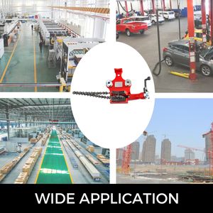 Morsa a catena da banco a vite per impieghi gravosi con capacità di 5 pollici per tubi, con manovella e ganasce rivestite in neoprene per una presa ottimale, morsa da 1/8 di pollice - Product Image 5