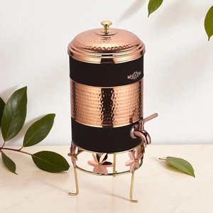 Dispensador de Agua de Cobre con Tapa, Diseño Martillado Vintage, Gran Capacidad, para Uso Doméstico - Product Image 3