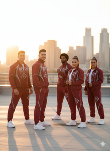 ชุดวอร์ม Rexfit OEM แบบมีโลโก้สะท้อนแสง ผลิตจากผ้าโพลีเอสเตอร์ผสมคอตตอน สำหรับผู้ชาย พิมพ์ลายสองชิ้น ชุดวอร์มแบบมีซิป ชุดกันลมสำหรับผู้ชาย - Product Image 4