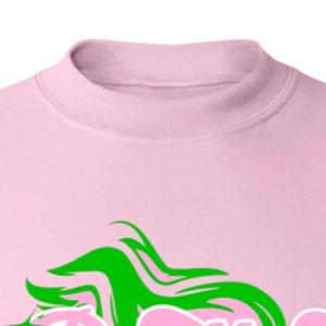 <b>Pink</b> Crew Neck Pullover Sweatshirt <b>Long</b> <b>Sleeve</b> Graphic Print <b>Top</b> Ribbed Cuffs Hem Casual Fashion Apparel Comfortable - Product Image 6