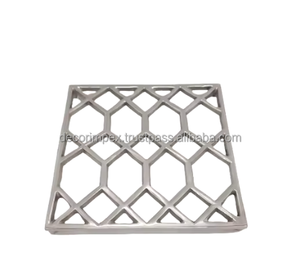 Multi Decorative High Demanding Golden Finished Metal <b>Trivets</b> Coasters for Hot Pots or Tea Coffee High Quality Durable <b>Trivets</b> - Product Image 3