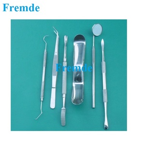 Ensemble d'instruments dentaires oraux de base, 15 pièces, acier inoxydable de haute qualité, qualité médicale, certifié CE - Product Image 2