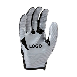 <b>Full</b> Finger Outdoor Sports Gloves White Black Non <b>Slip</b> Pull on Unisex All Seasons PU Material WARPRO INDUSTRY - Product Image 3