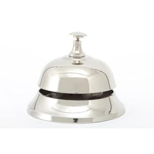 Cloche de table antique en laiton, cloche décorative sonore, cloche d'école, de restaurant, de bureau, à poser sur le comptoir, cloche argentée pour cadeaux - Product Image 3