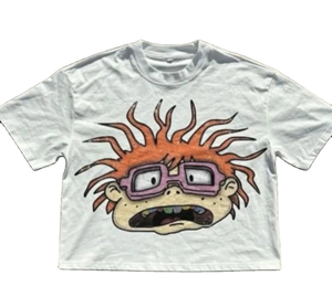 Camiseta Corta Personalizada de Algodón 100% de Alto Gramaje, Oversize, con Estampado DTG, Gráficos Hip Hop, Ajuste Ajustado y Cuadrado para Hombre - Product Image 2