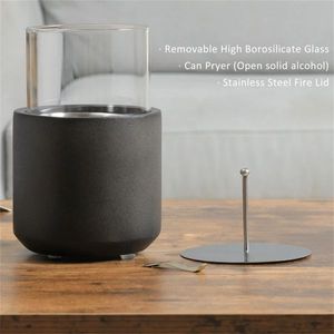 Mini Chimenea de Mesa Color Gris Oscuro - Product Image 3